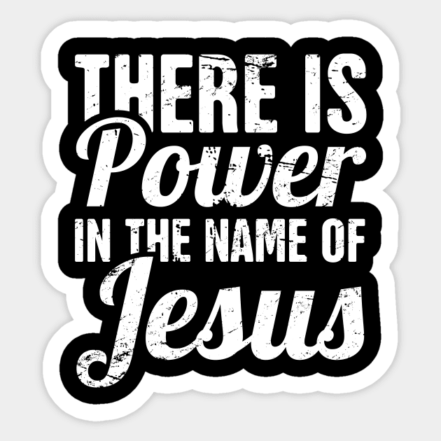 The Name Of Jesus | Christian God Graphic Sticker by MeatMan